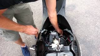 How to install a spark plug on a gy6 qmb139 chinese  scooter / moped.