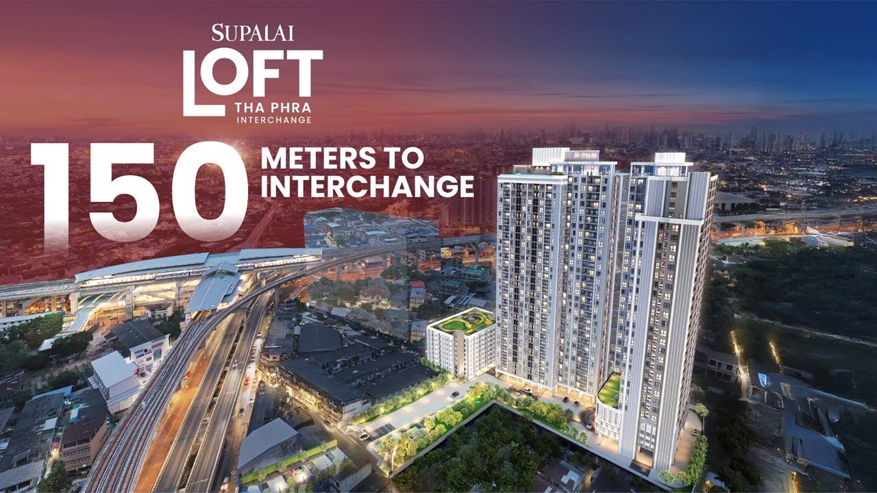 Жилой комплекс Supalai Loft Tha Phra Interchange, расположенный на перекрестке Tha Phra, выделяет...