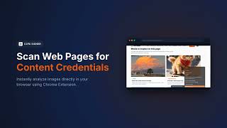 C2PA Signer Demo — Scan a Web Page for Content Credentials