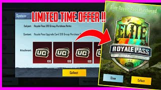 🔥Get FREE Season 19 Royal Pass oR UC In PUBG Mobile | 100% with Proof | New Trick screenshot 4