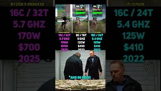 RYZEN 9 9950X3D vs RYZEN 7 7800X3D vs i7 13700K | Test in 7 Games