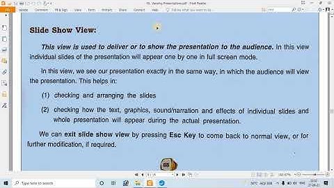 Ch 5: Viewing Presentations (OO Impress) Part 2