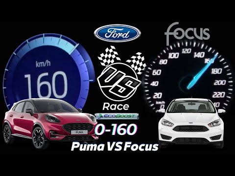 Hız Denemesi Ford Focus 1.0 Ecoboost 125 Hp VS Ford Puma 1.0 Ecoboost 125 Hp 0-160 Acceleration