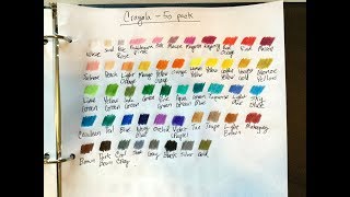 Yet More Crayola Colored Pencil Swatches (50 pack)