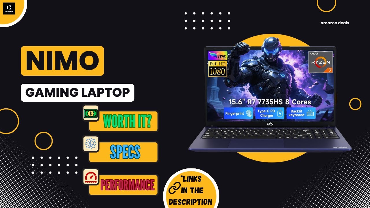 NIMO 15.6” Gaming Laptop Review | Ryzen 7 7735HS & Radeon 680M Power!