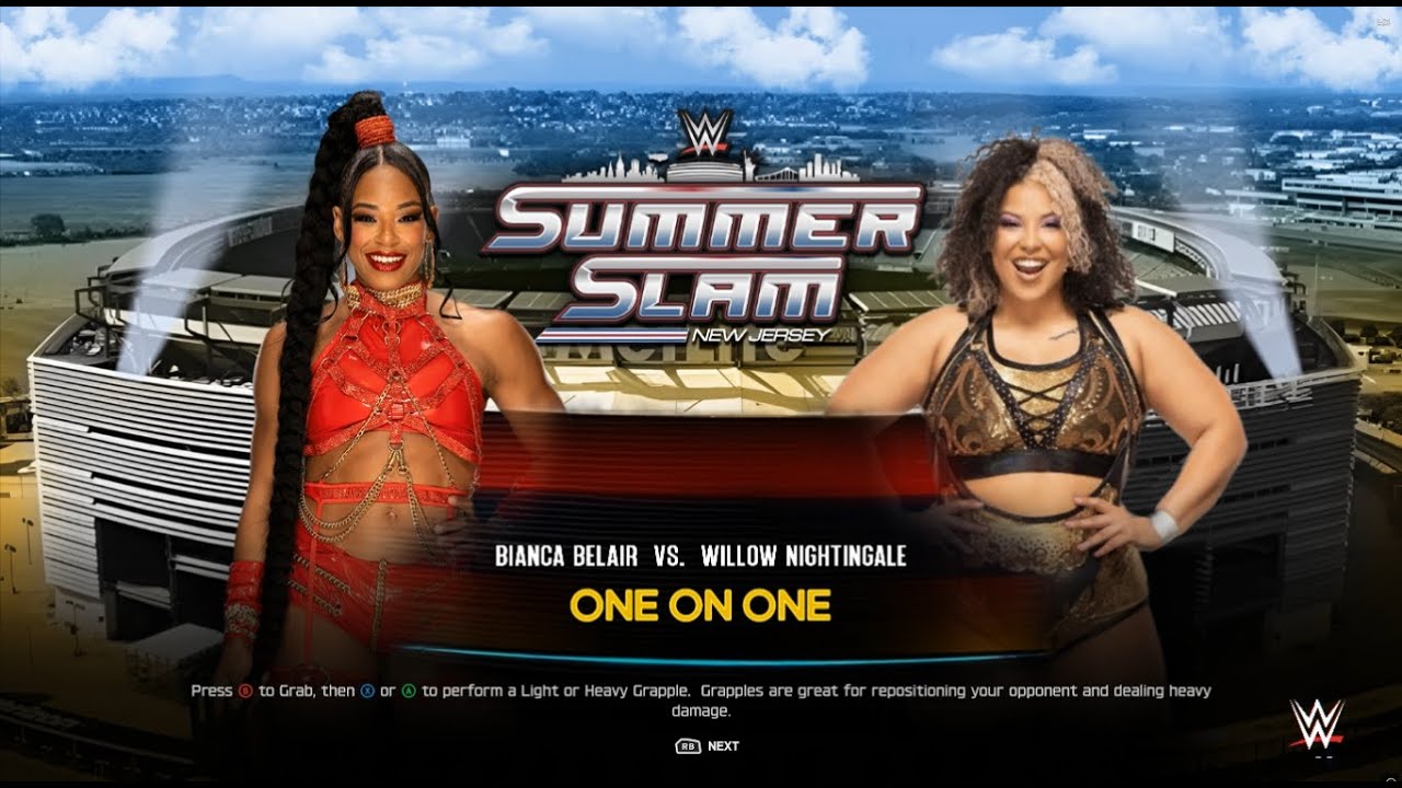 🔥 POWER. ATHLETICISM. HEART. 🔥SUMMERSLAM SHOWSTOPPER – Bianca Belair vs Willow Nightingale