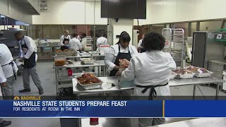Nashville State students preparing holiday meal for Room in the Inn