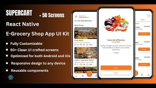 SuperCart - Grocery E-commerce React Native App Ui Kit