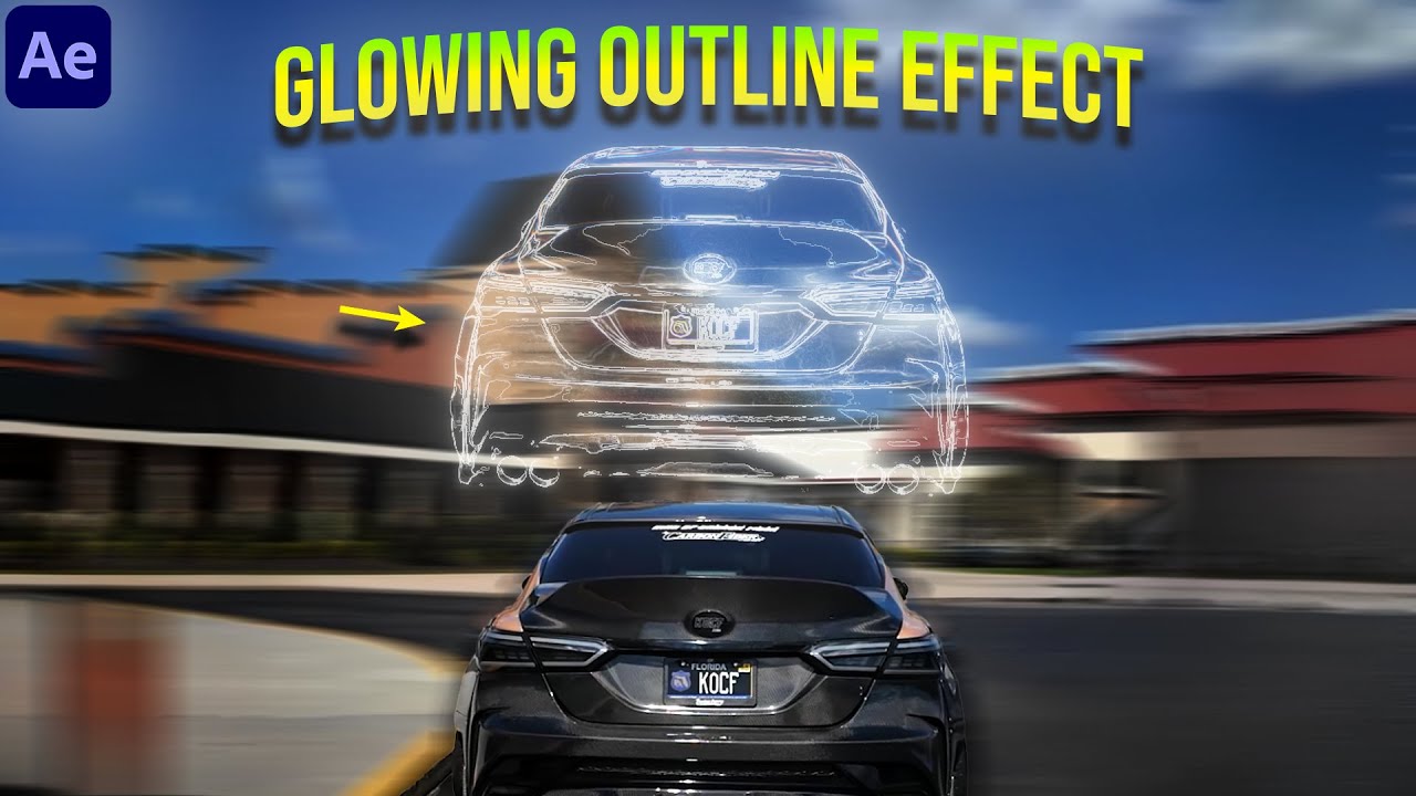Glowing Outline Effect in After Effects - YouTube
