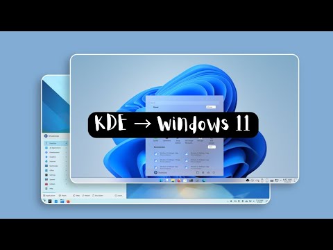 How to make kde look like Windows 11#linux