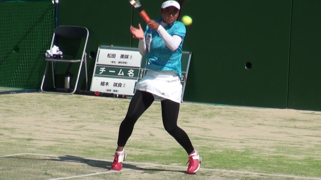 16年ih テニス 女子 個人 シングルス 決勝 細木咲良 島根 開星 Vs 松田美咲 埼玉 浦和学院 Youtube