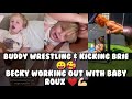 Buddy Kicking Brie Bella Video 🥰 | Becky Lynch With Baby Bump Roux ❤️💪🏻|  Saloni Lund | WWE 2022 |