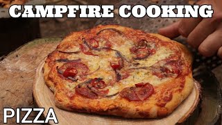 CAMPFIRE COOKING - HOW TO COOK PIZZA IN THE WOODS with TAOUTDOORS