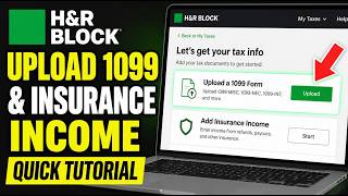 How to configure H&R Block to upload 1099 forms and insurance income - Quick Tutorial