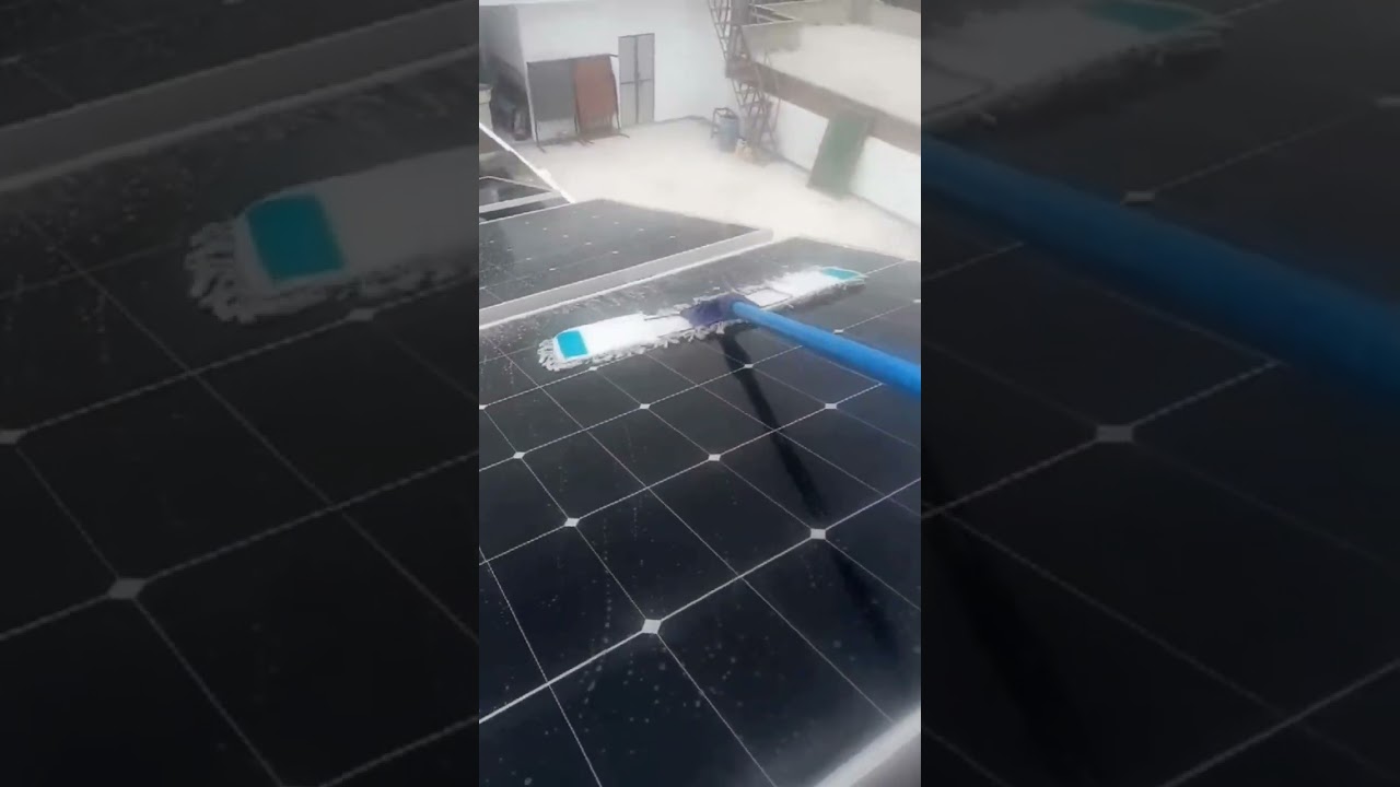 Solar Plates Par Se Dust Remove Krne Ka Tariqa(Part 2)سولر پلیٹس کو واش کرنے کا طریقہ