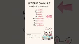 Le verbe CONDUIRE au présent 🇫🇷