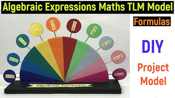 algebraic expressions maths tlm model - maths working model - tlm model - b.ed project model ideas