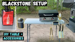 Blackstone 22” Camping Setup (DIY Table + Accessories)