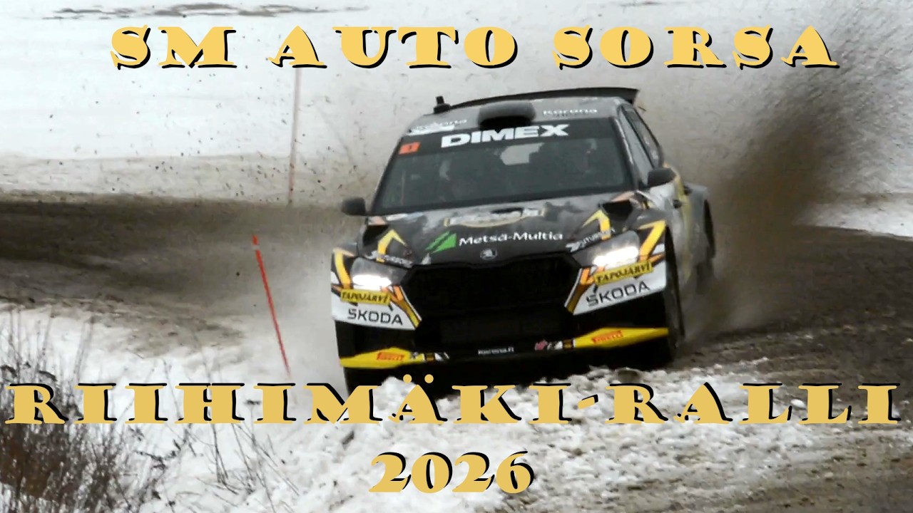 SM Auto Sorsa Riihimäki-ralli 2026 | Pure Engine Sounds & Wet Winter Action