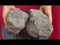 Asmr - New Black charcoal with white concrete Chunks Crumble in water 💦#oddlysatisfying