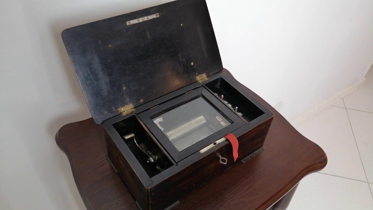 Musical box mała pozytywka ok. 1890, Paillard, gra 4 arie DoGramofonu.PL YouTube