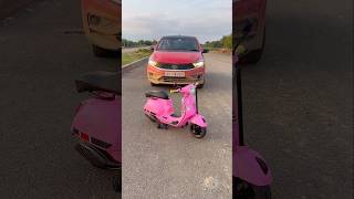 Vespa scoter & Tata tiaggo car 😲