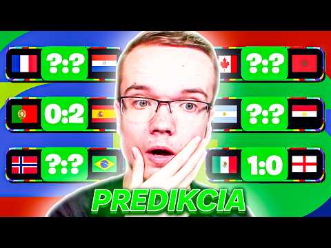 Moja Predikcia na Osemfinále MS 2026! 👀🏆