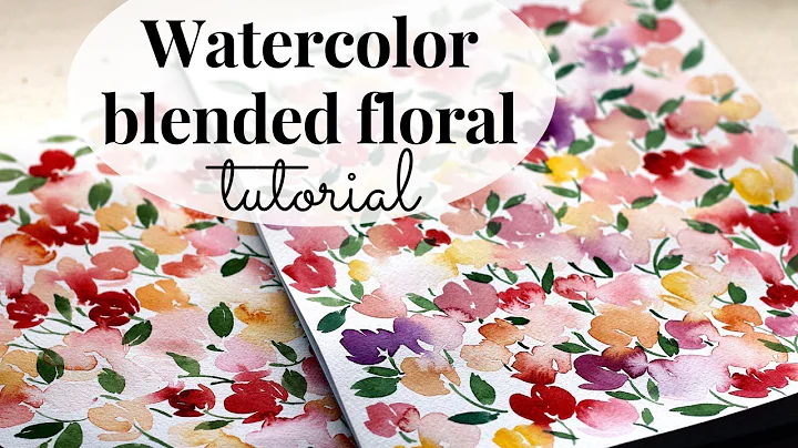 Watercolor blended floral tutorial