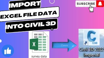 How to import excel file points into civil 3d