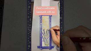 🌸Watercolor Floral Bookmark 🌸 Relaxing Late Summer Painting #artshorts screenshot 5