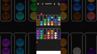 ball sort color water puzzle level: 341