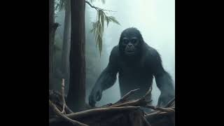 Upright Bigfoot figure seen beside river @BigfootEvidence