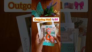 Gifts to my USA penpal🎁🤫 #crafts #letters #snailmail #shorts