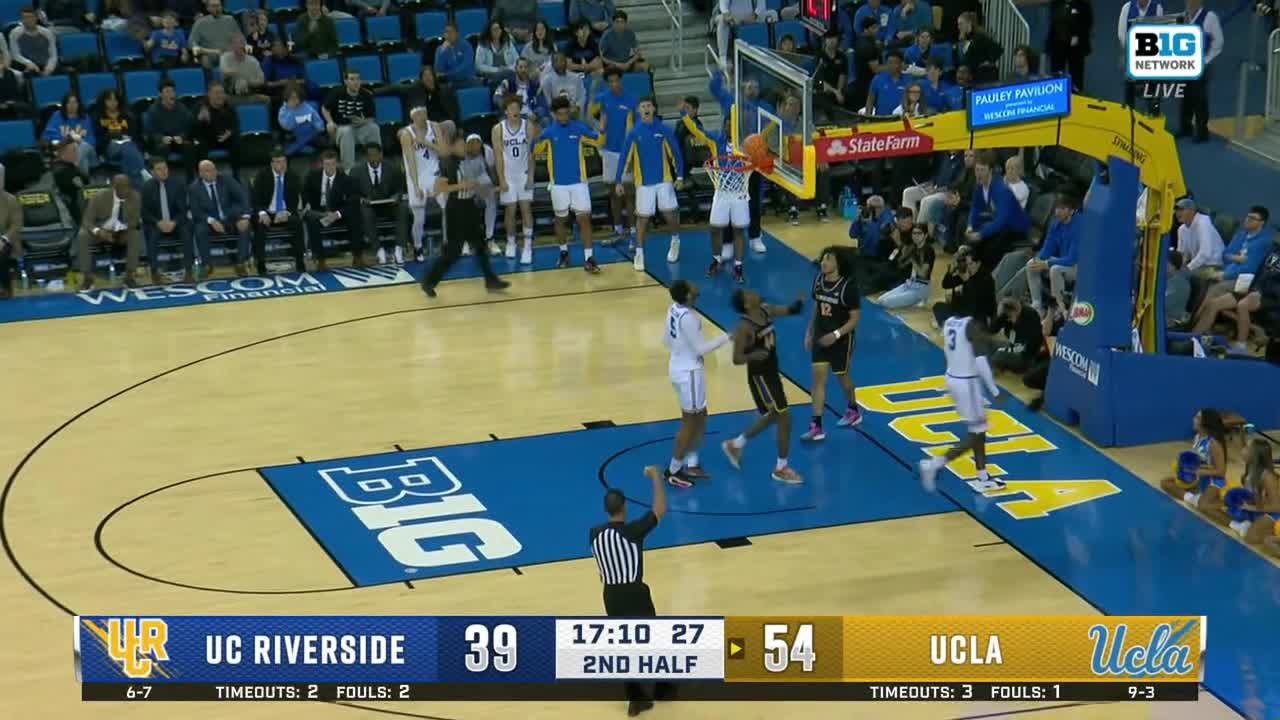 Eric Dailey with the Steal & Finish Through Contact vs. UC Riverside | UCLA Basketball