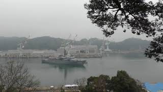 M180410D 海上自衛隊 練習艦『かしま』 舞鶴基地 入港