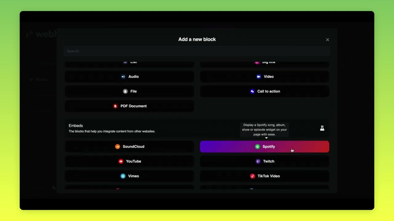 Webhash Tutorial: Integrating Spotify Blocks on Your Decentralized Website | 2024