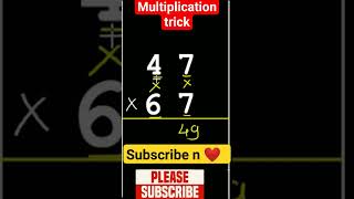 Multiplication trick 47 * 67 | math trick | #maths #shorts #youtubeshorts #viral #reels