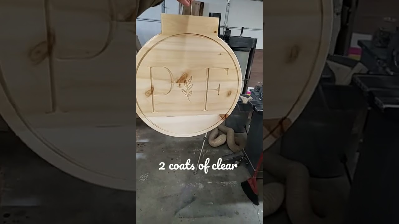 2 Coats Of Clear Before We Paint The Letters 