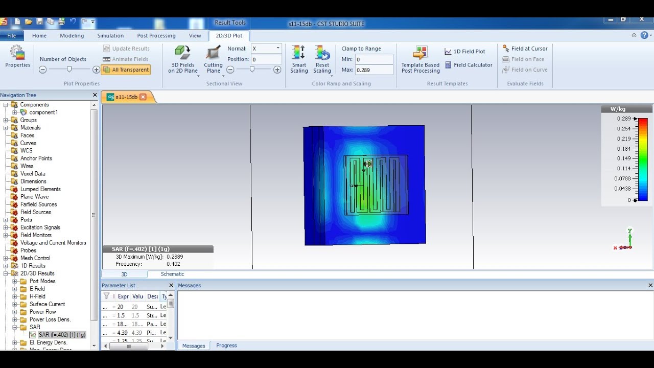 Patch antenna design using cst studio Basic Antenna design SAR CalclutionBiomedical