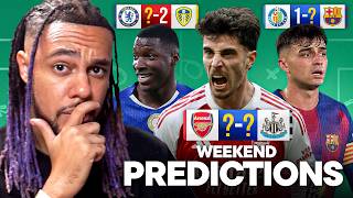 WEEKEND PREDICTIONS! ft. FA Cup Semis and Title races worldwide! 🔥