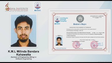 IIC University | (B Eng) in Software Engineering | Java Institute for Advanced Technology | ICBM