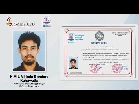 IIC University | (B Eng) in Software Engineering | Java Institute for Advanced Technology | ICBM