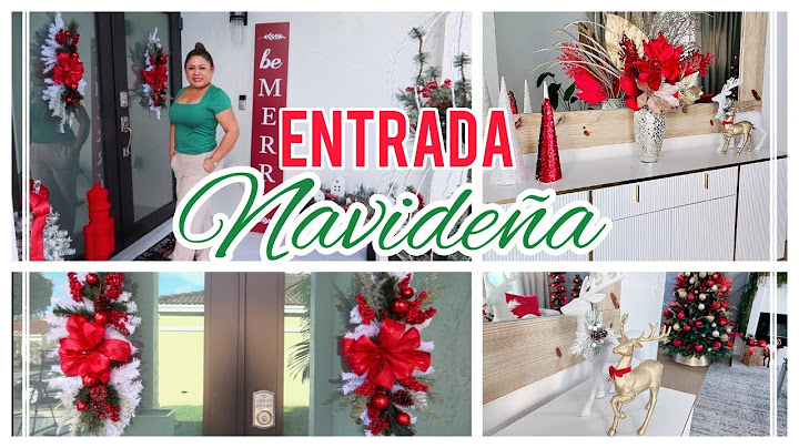 COMO DECORAR LA ENTRADA DE TU CASA PARA NAVIDAD 😘 SENCILLA ELEGANTE #puertanavideña