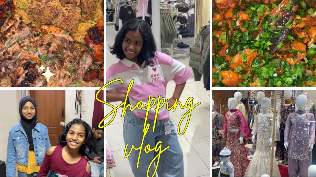 Shopping before Ramadan | full of chicken Mandi | beautiful abayas | kids happy shopping