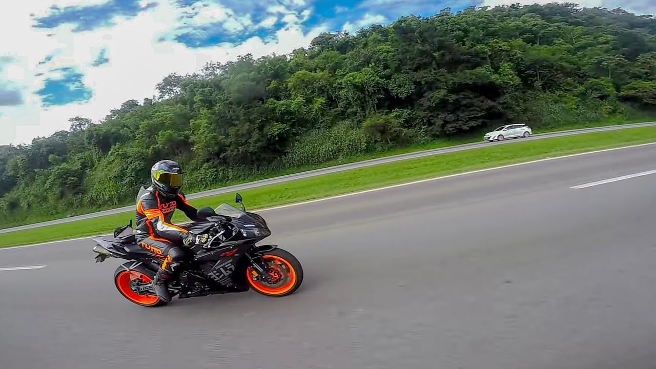 zx10r acelerando com R1 volta de Sorocaba! 