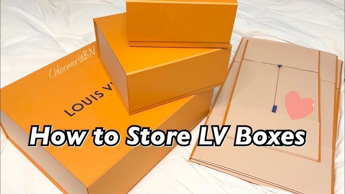 How to flatten a Louis Vuitton Box? 