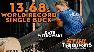 Kate Witkowski breaks WORLD RECORD in Single Buck