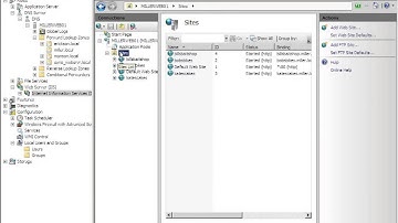 How to create a new web site on Windows Server 2008