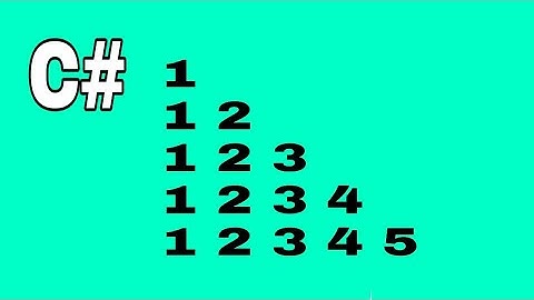 Program to Draw Number pattern