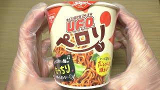 日清焼そばU.F.O.ペロリ かつお節香るだしソース